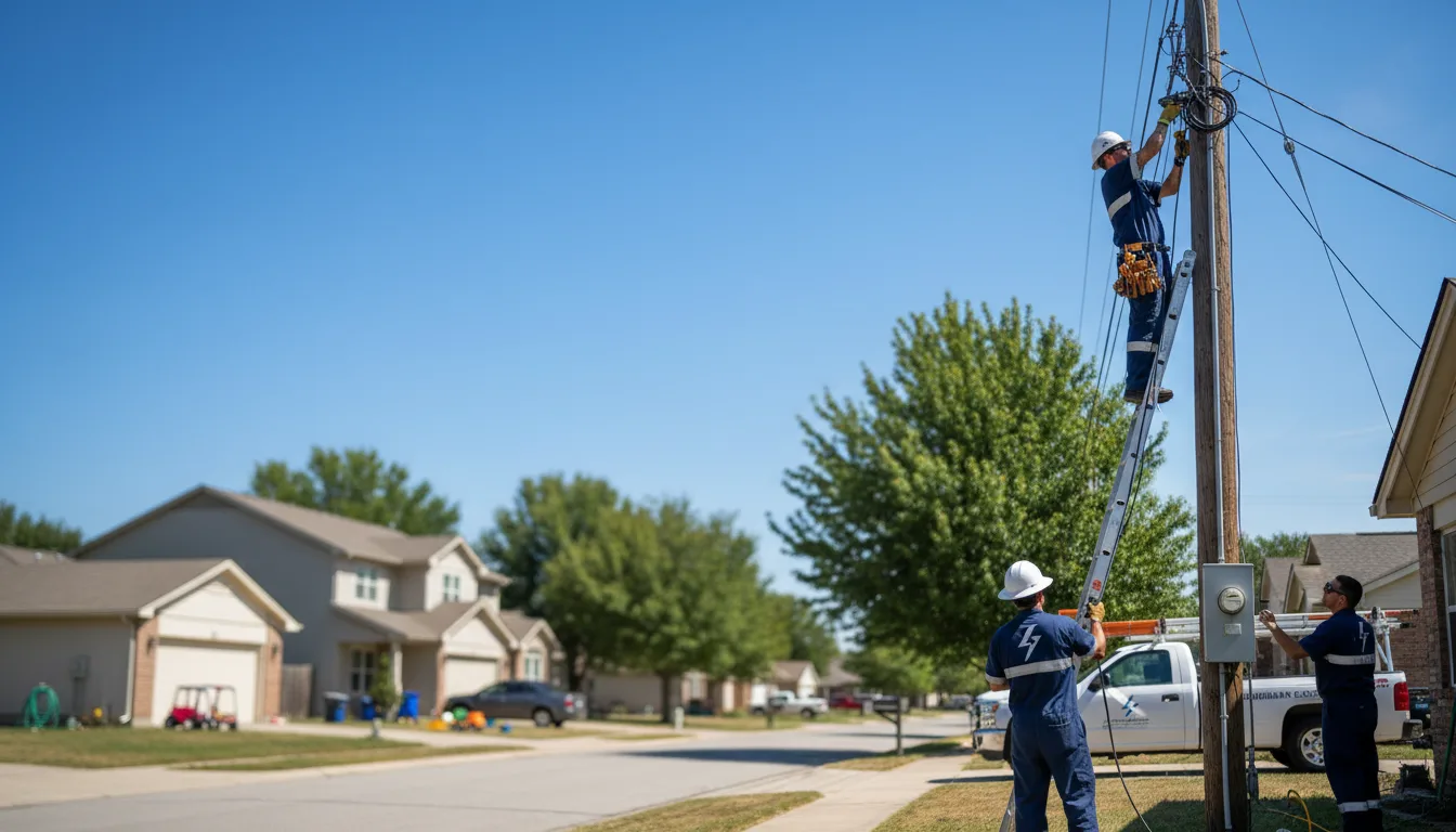 Residential electrician providing installation services in Colchester, IL